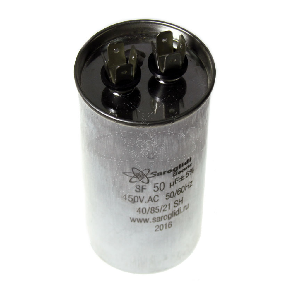 Конденсатор SF-50uF 450V AC 50/60Hz