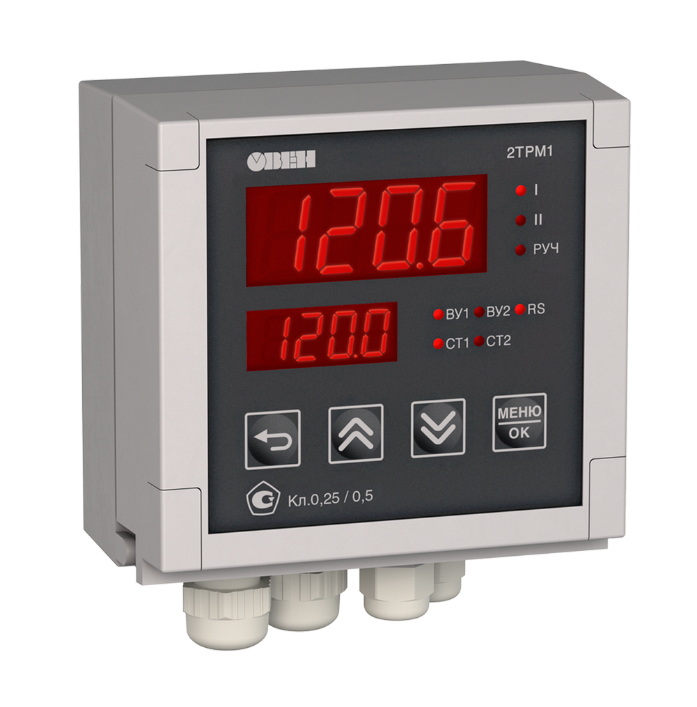 2ТРМ1-Н.У2.РР.RS - измеритель-регулятор двухканальный