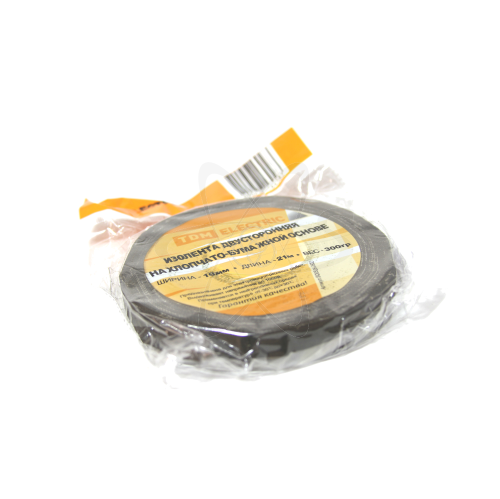 Изолента ХБ 19мм*21м двусторонняя (300 г)TDM