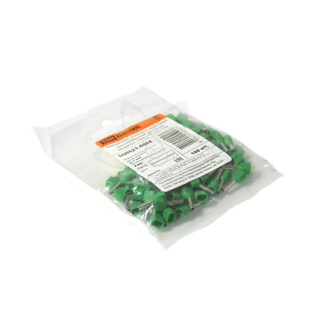 Наконечник НШвИ втулочный двойной  1х8(100шт.)