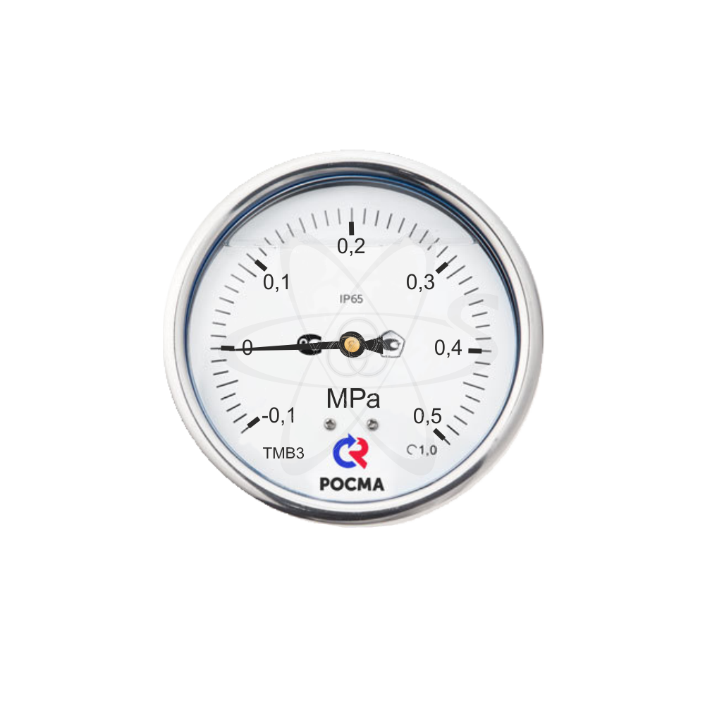 Мановакуумметр ТМВ-320T.00 (-0,1...+0,5МРа) G1/4.1.5 с гидрозаполнением