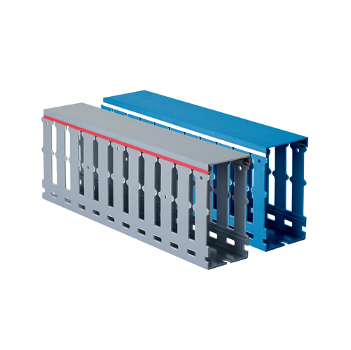 Кабель-канал перфорированный  40x40 RL12 серый шаг 8х20 мм  