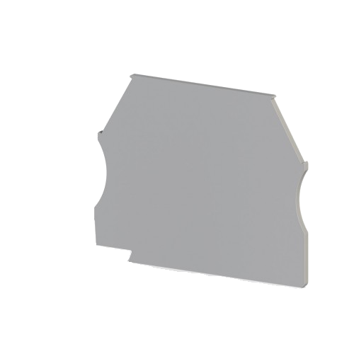Пластина торцевая NPP AVK 2,5-10мм2 на клемники AVK2,5-4 (серый)