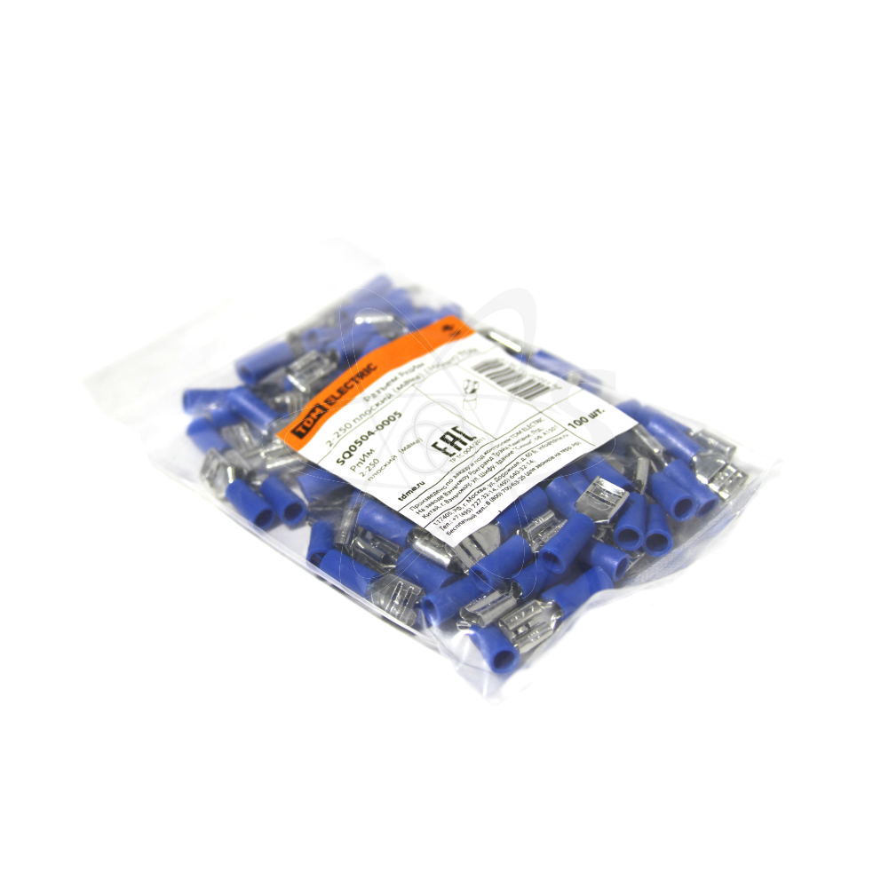 Разъем РпИм 2-250 плоский(мама) 100шт.