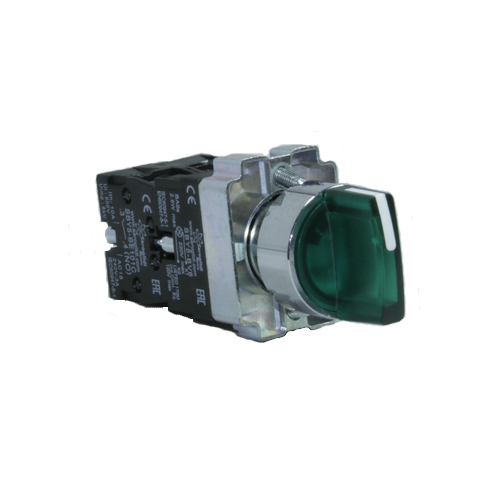 Переключатель SBY5-20X/31/G/220/LED (2NO) на 3 положения 1-0-1