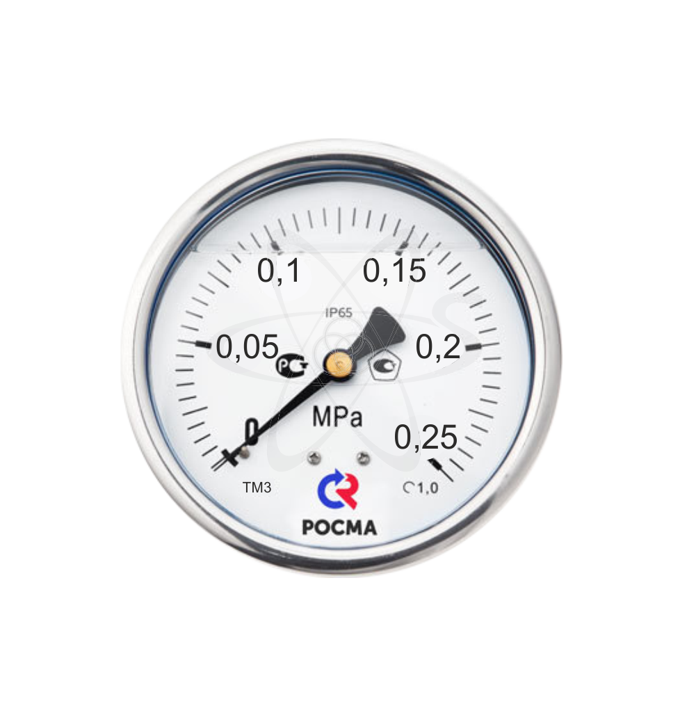 Манометр ТМ-320Т.00 (0...0,25 MPa) М12х1.5 кл1.5