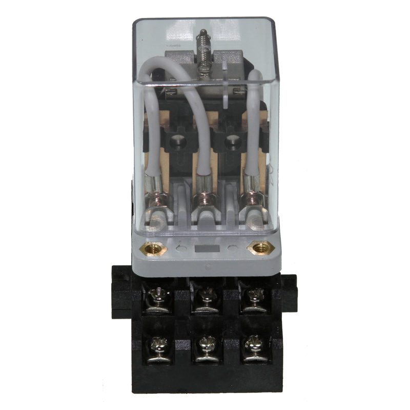 Промежуточное реле JQX-38F 3Z DC 12V 40A с колодкой