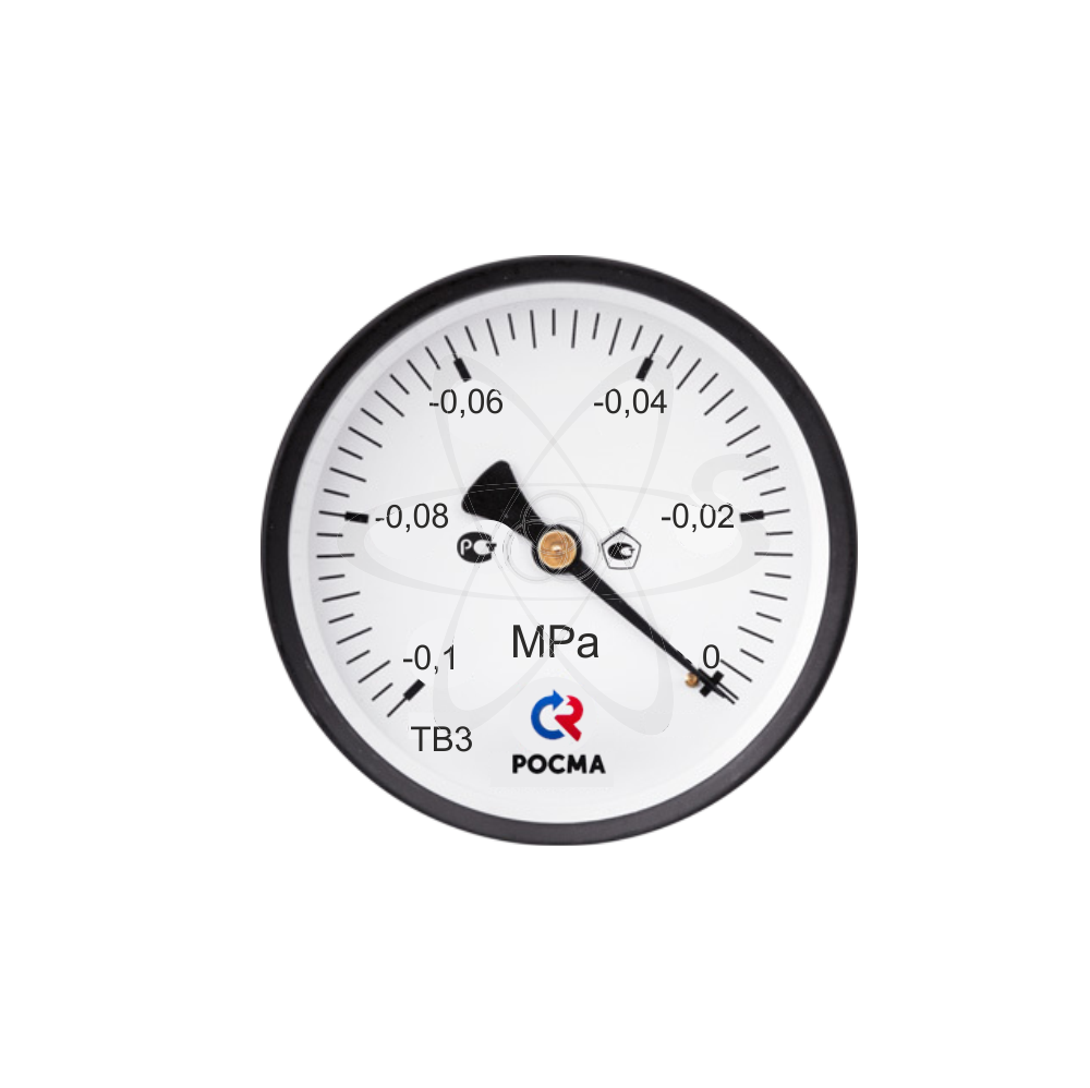 Вакуумметр ТВ-310Т.00 (-0,1-0 МРа) М12х1,5.150С.кл.1,5