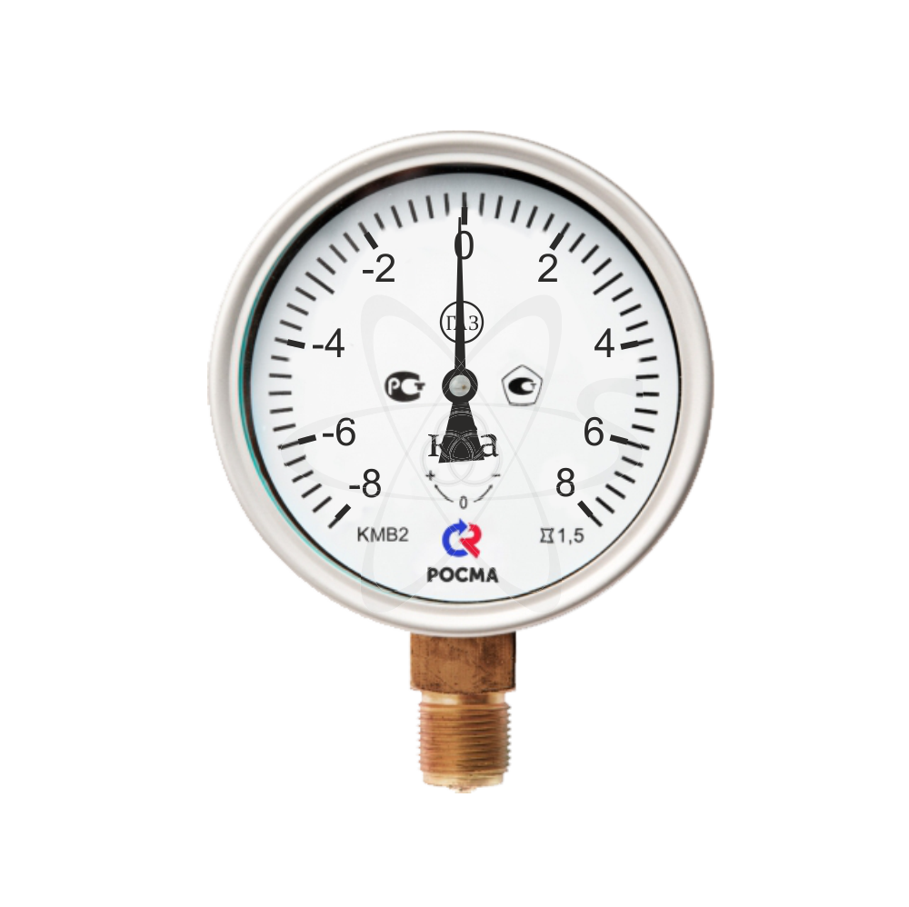 Напоромер КМВ-22Р (-8...+8 кРа) М20х1,5.1,5