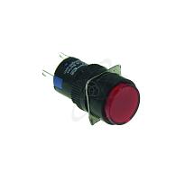 Кнопка SBS1-AY-11D (конектор R5) d=16 с подсветкой красный 230В 1з+1р