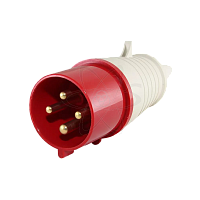 Вилка 024 3Р+РЕ 32А 380В IP44