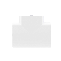 Тройник 90х50 мм код 09506 DKC