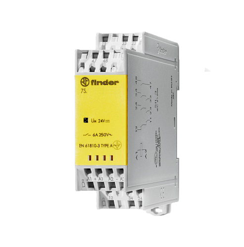 Модульное электромеханическое реле безопасности (реле с принудительным управлением контактами) SIL3,
