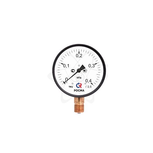 Манометр ТМ-210Р.00 30/12L/min (0...0,4 МPа) (углекислотный) М12х1.5 кл2.5