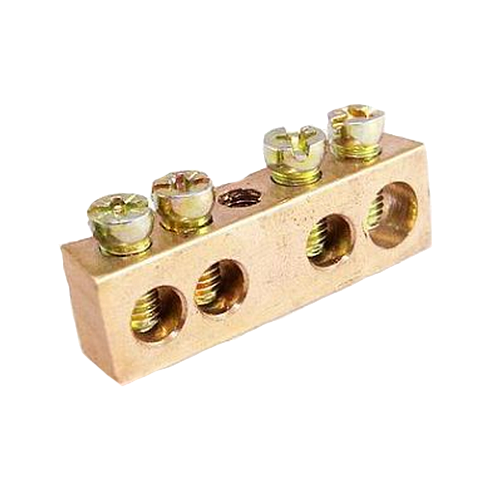 Шина  "N"нулевая 6х9мм 4/1 (4 группы/крепеж по центру) TDM