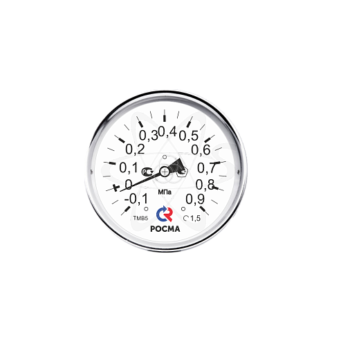 Мановакуумметр аммиачный ТМВ- 521T.00(-0,1...+0.9МРа) (-70-+20C) G1/2. 1,0.NH3