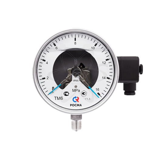 Манометр электро-контакт. ТМ-621Р.05 (0...16 МРа) М20х1,5 кл1.5