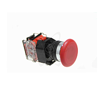 Кнопка SBS0-DY-11MZ Грибок красный с фикс 1з+1р