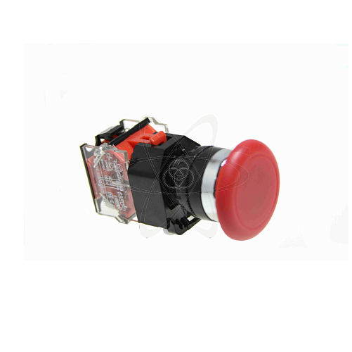 Кнопка SBS0-DY-11MZ Грибок красный с фикс 1з+1р