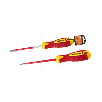 Отвертка шлицевая диэлектрическая тип SL4x100, серия «ЭкспертЭлектрик»  TDM