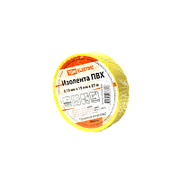 Изолента ПВХ 0,15х19 мм желтая 20м TDM