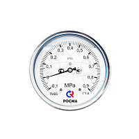 Мановакуумметр ТМВ-621Т.00 (-0,1...+0,9МРа) G1/2.1,0 с гидрозаполнением
