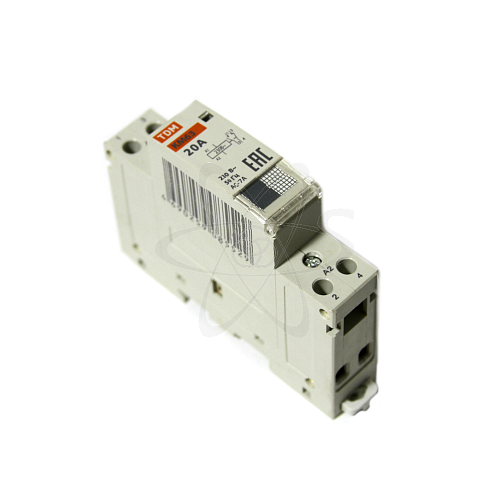 Контактор  модульный КМ63/2-20 1НО 1НЗ