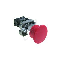 Кнопка SBY5-01M/R (1NC) Грибок красный без фиксации