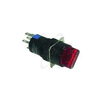 Переключатель SBS1-AY-11XD/21 (конектор R5) d-16 красн(LED)- 230В 2 фиксир/положен 1-0 