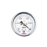 Вакуумметр ТВ-320Т.00 (-0,1...0 MPa) M12x1.5.150C.1.5 с гидрозаполнением
