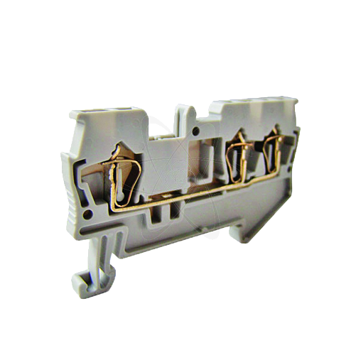 Зажим клеммный безвинтовой (ЗКБ) 3 вывода 2,5 мм2 31А серый TDM