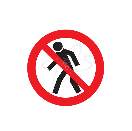 Знак "Проход запрещен" d=180мм