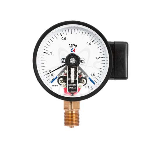Мановакуумметр электро-контакт. ТМВ-610Р.05  (-0,1...+1.5МPа) G1/2. кл1.5