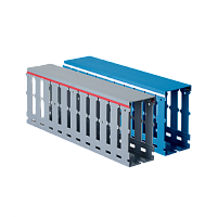 Кабель-канал перфорированный  25x30 RL12 серый шаг 8х20 мм