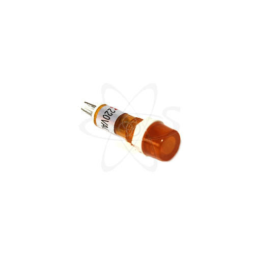 Лампа N диам. 9мм обычная желтая 230В