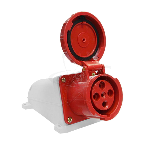 Розетка 134 стац 3Р+РЕ 63А 380В IP44