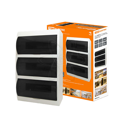 Бокс ЩРН-П-45 модулей навесной пластик