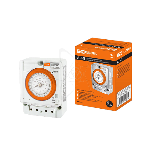 Реле времени аналоговое АР-П-15мин/24ч-20А  монтаж на плоскость и DIN