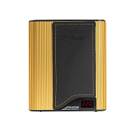 Стабилизатор TEPLOCOM ST-555-И WESTERN GOLD BLACK (220В, 555ВА,Uвх. 145-260В),индикация