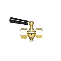 Кран 11б18бк Ду-15 с ручкой М20х1,5/G1/2 втул/фтор.