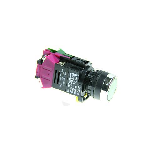 Кнопка SBS0-BY-11D с подсветкой  зеленый (G)  230В 1з+1р