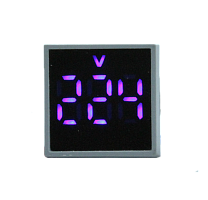 Вольтметр мини ADV-22FDV(B) синий 