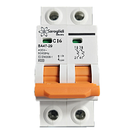 Авт. выключатель ВА47-29 2Р 16А 4,5кА х-ка С