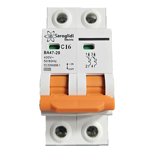 Авт. выключатель ВА47-29 2Р 16А 4,5кА х-ка С