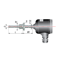 ДТПК075М-0111.630.1,0.И(ТХА, L=630мм, d=10мм, -40+800С)