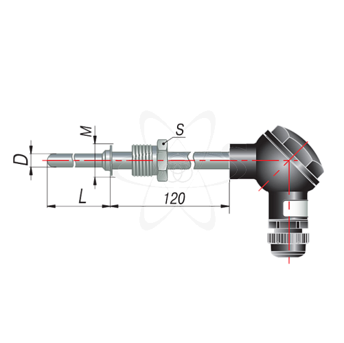 ДТС035-РТ100.В2.320(PT100, L=320мм, d=8мм, -50+500С)