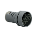 Вольтметр мини ADV-22DV(W) белый (Круглый)