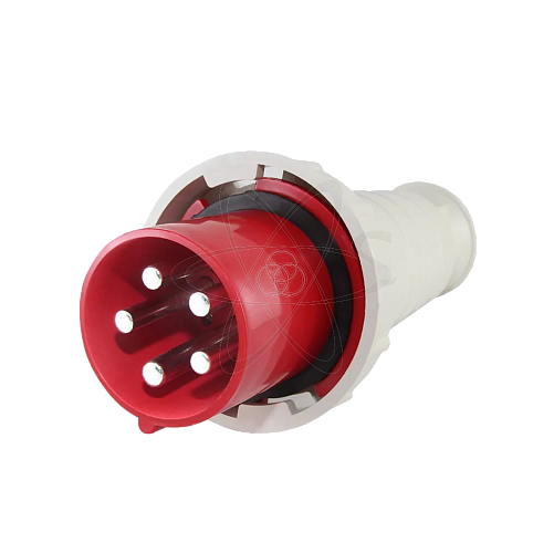 Вилка 035 3Р+РЕ+И 63А 380В IP54