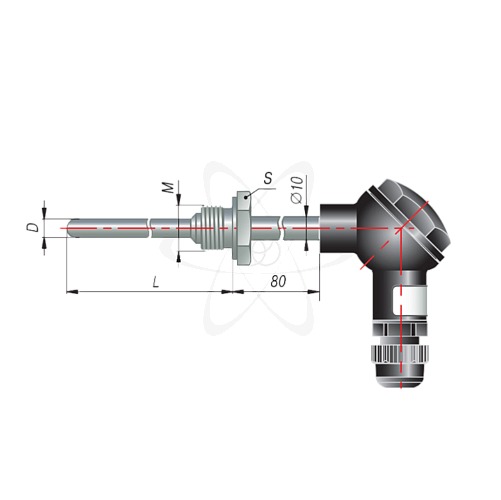ДТПК075-0111.100(ТХА, L=100мм, d=10мм, -200+900С)