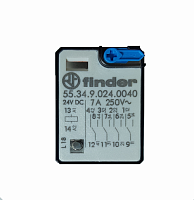 Реле Finder 55.34.9.024.0040 7A 24B DC 4группы